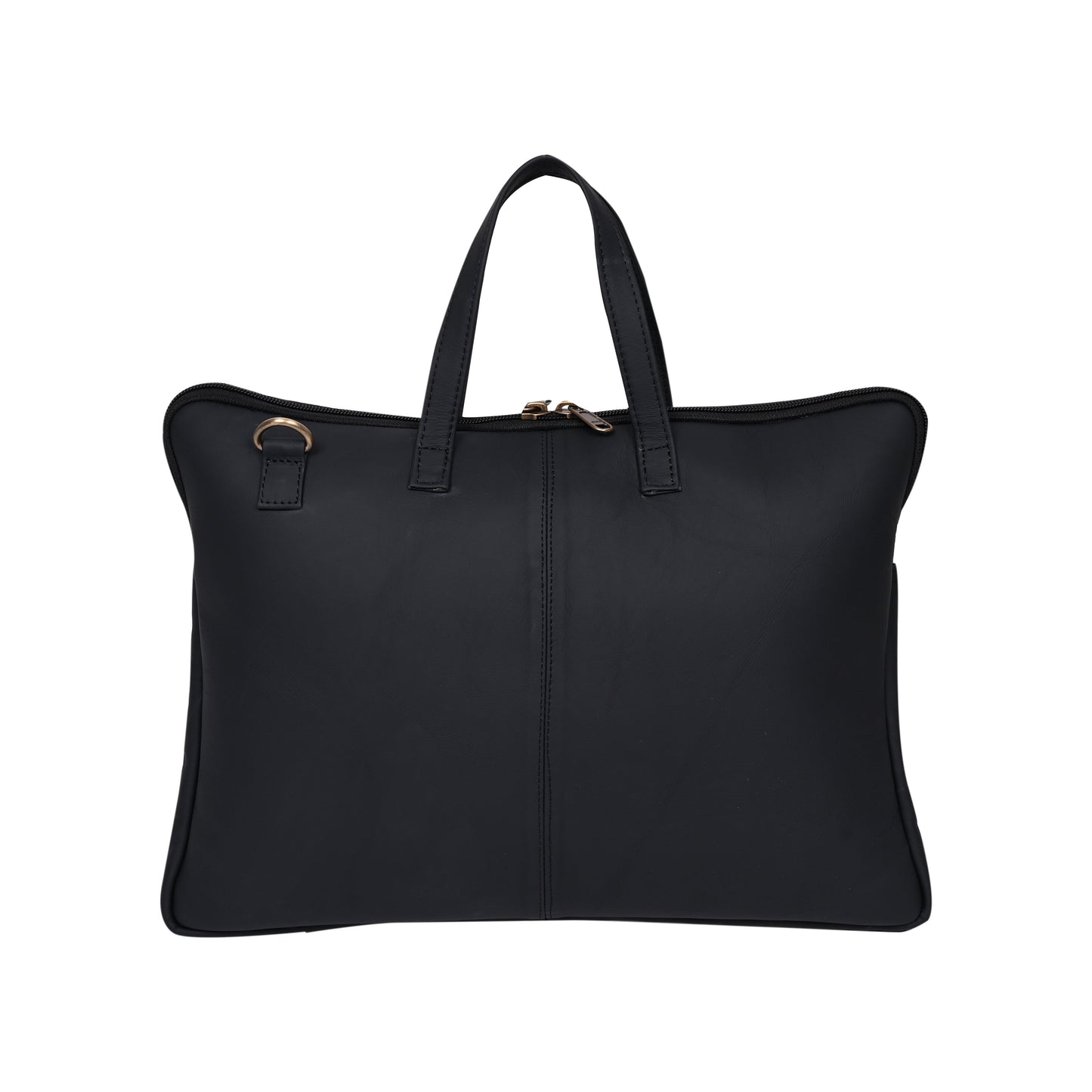 Genuine Leather 15Inch Laptop Sleeve Bag Sleek Design Office Bag β Black β Leather Laptop Bag β additional product photo | Leather Villa