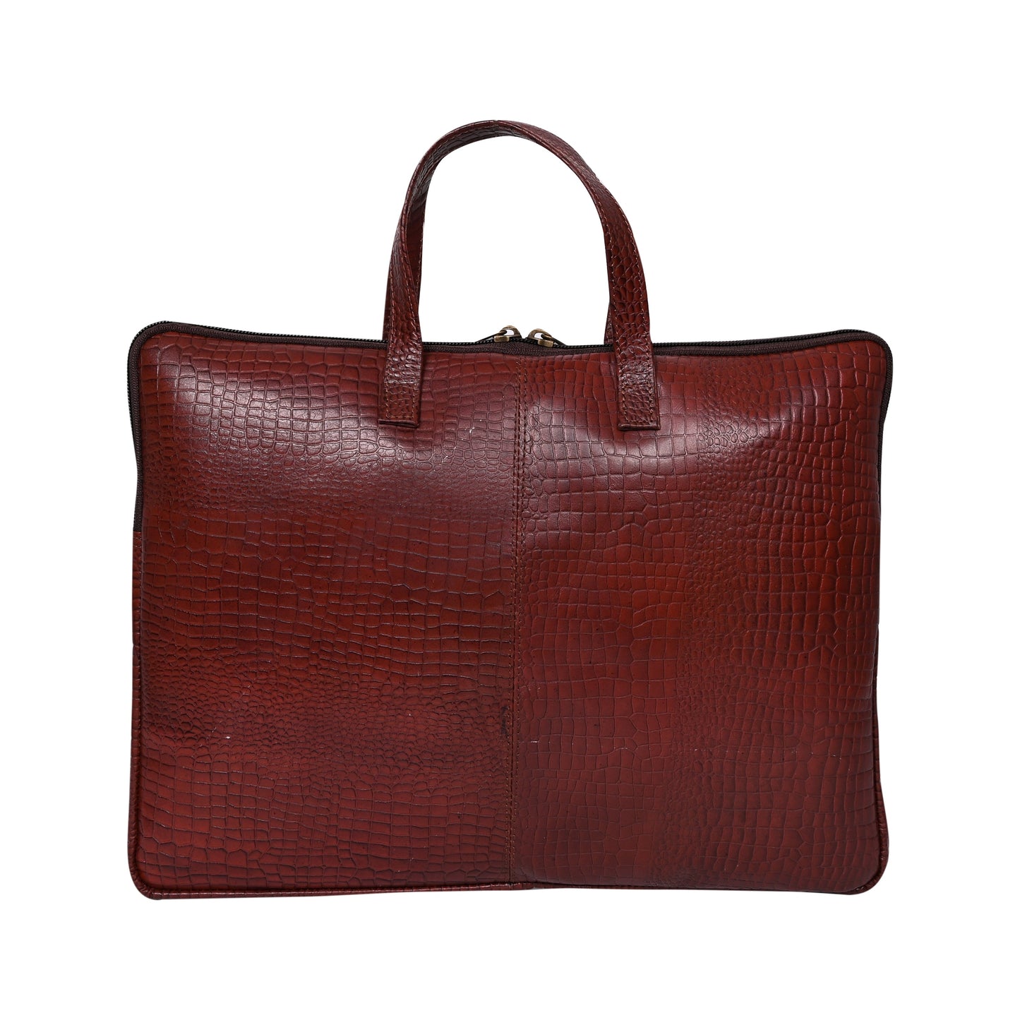 Genuine Leather 15Inch Laptop Sleeve Sleek Design Bag – Maroon – Leather Laptop Bag – additional product photo | Leather Villa