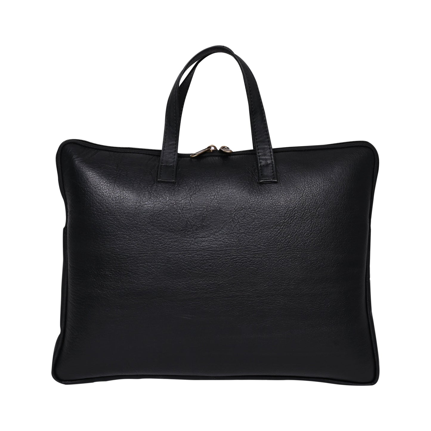 Genuine Leather 15Inch Laptop Sleeve Sleek Design Bag β Black β Leather Laptop Bag β additional product photo | Leather Villa