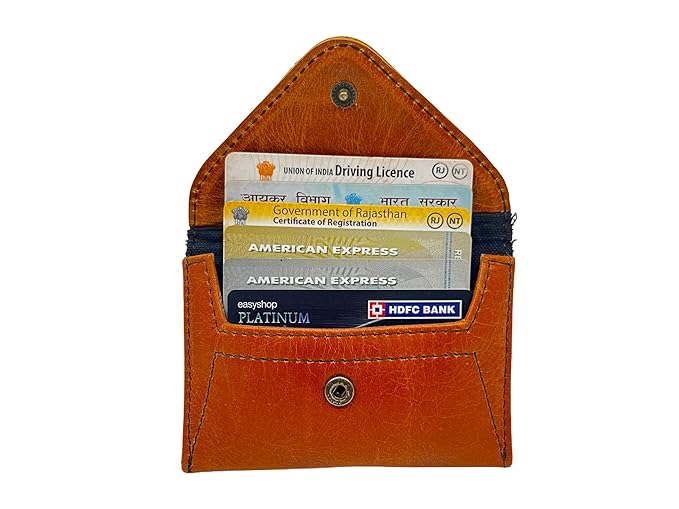 ARDAN Genuine Leather Card Holder for Men /ATM Card Wallet in Brown