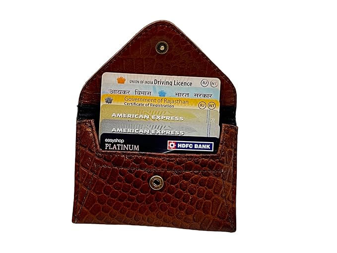 ARDAN Genuine Leather Card Holder for Men /Slim Leather Credit/ATM Card Wallet
