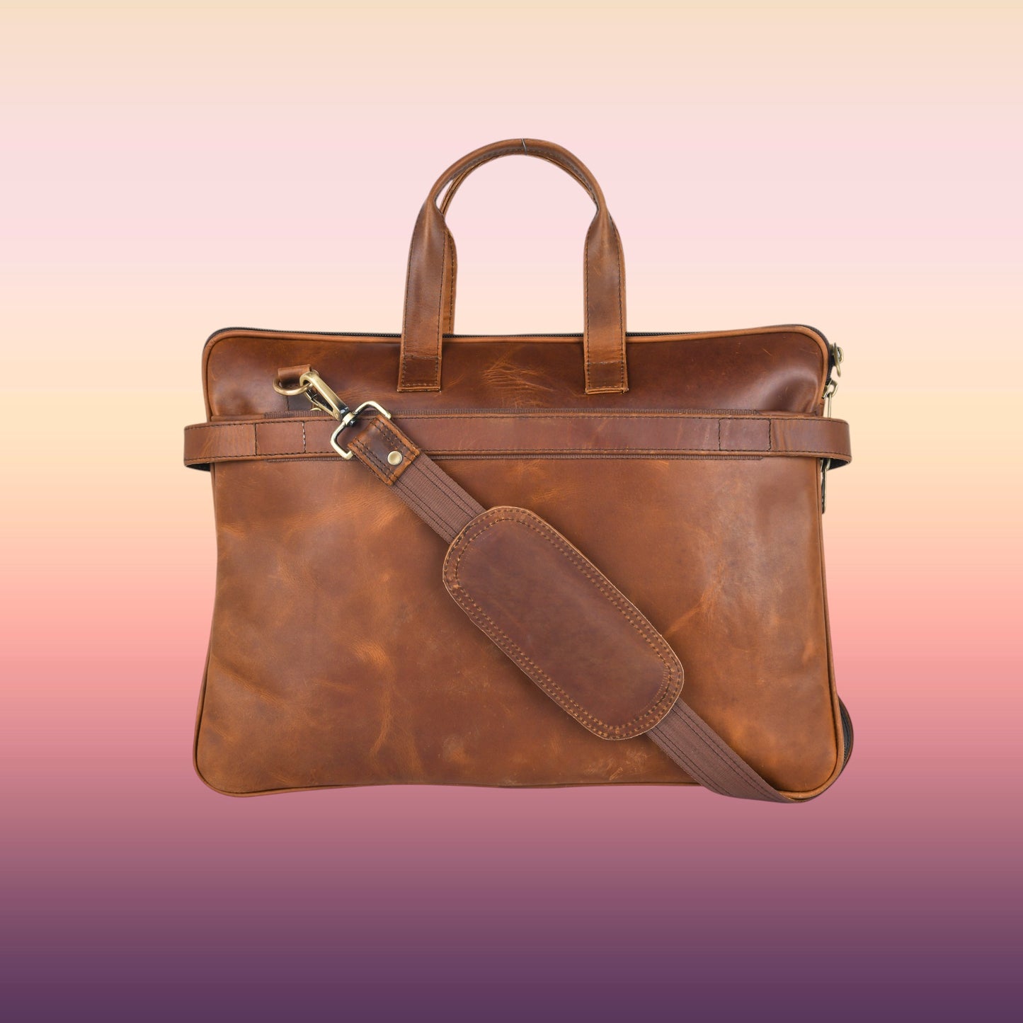 Ardan Genuine Leather Laptop/Office Bag for Men | Fits Upto 15.6 inch Laptop/MacBook LV01A