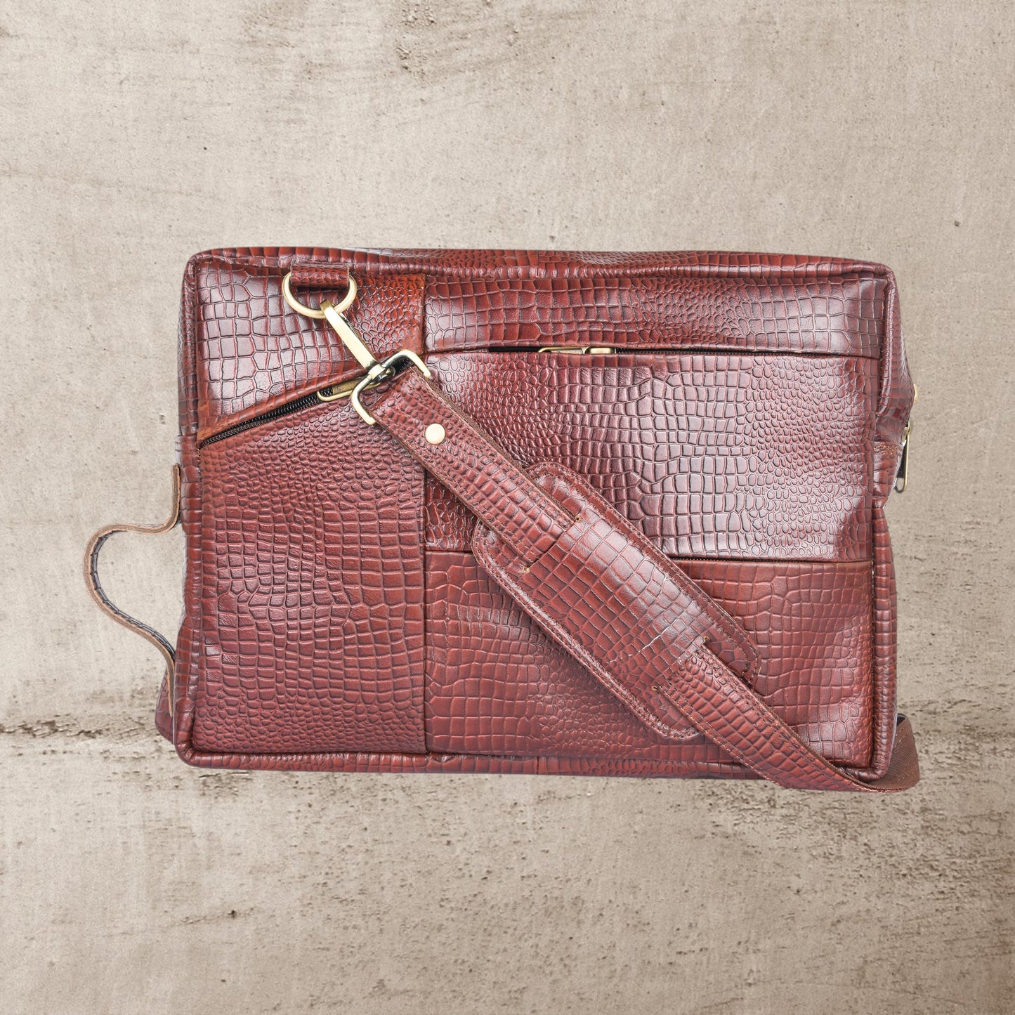 ARDAN Genuine Leather Laptop/Office Bag for Men LV04A | Fits Upto 14 inches Laptop/MacBook