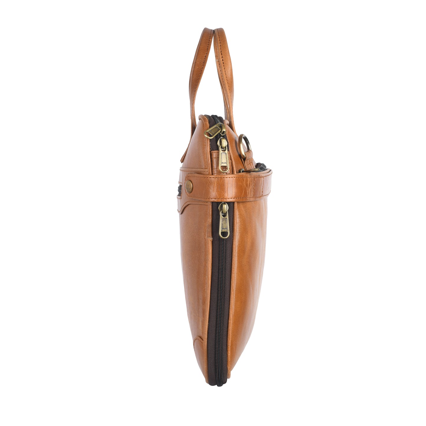 Genuine Leather Laptop/Office Bag for Men | Fits Upto 15.6 inch Laptop/MacBook | Leather Messenger/Sling Bag LV01F