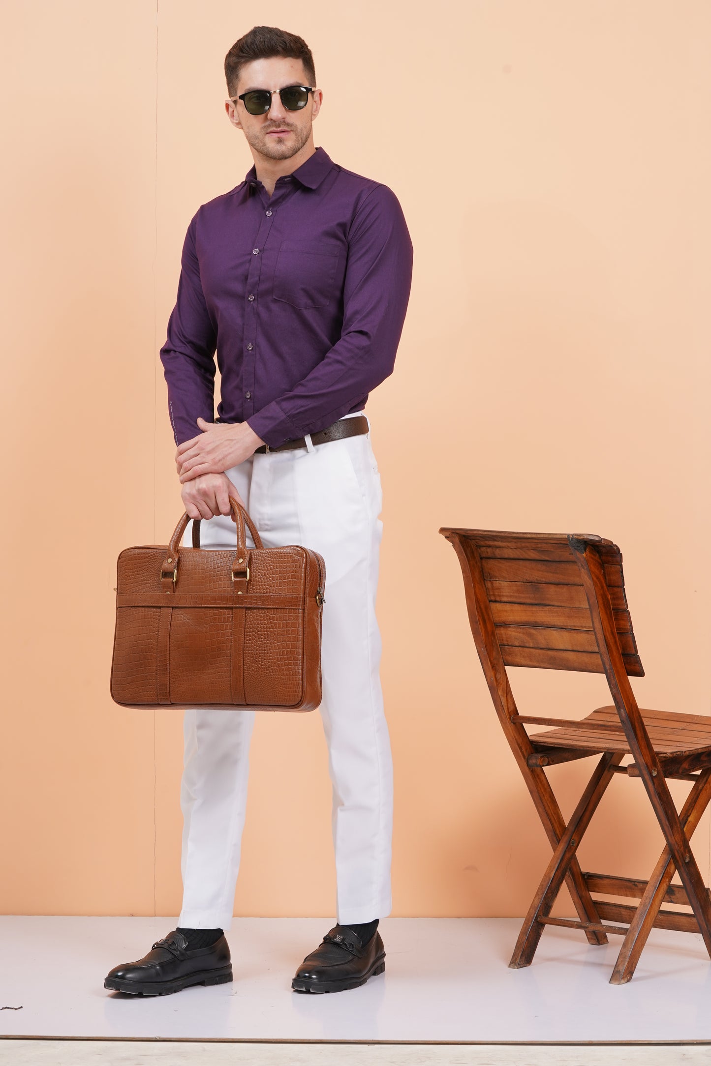 Canvas Laptop/Office Bag for Men | Fits Upto 15.6 inch Laptop Canvas Messenger Bag | Canvas Bag with Shoulder Strap | Briefcase for Men SKU58