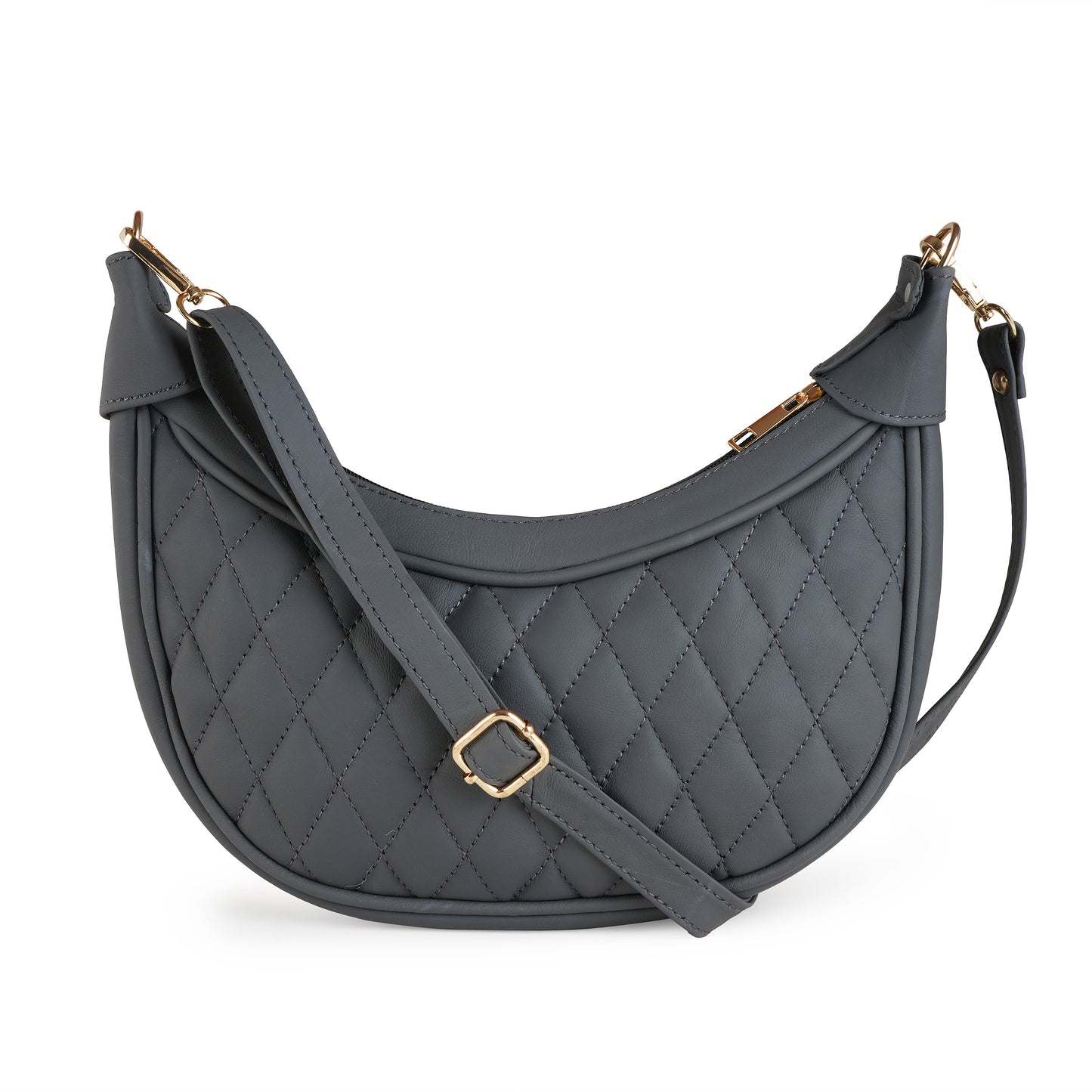 ARDAN Luxury Leather Quilted Handbag/Sling Bag/Moon Bag for Girls/Women/Ladies AL300A