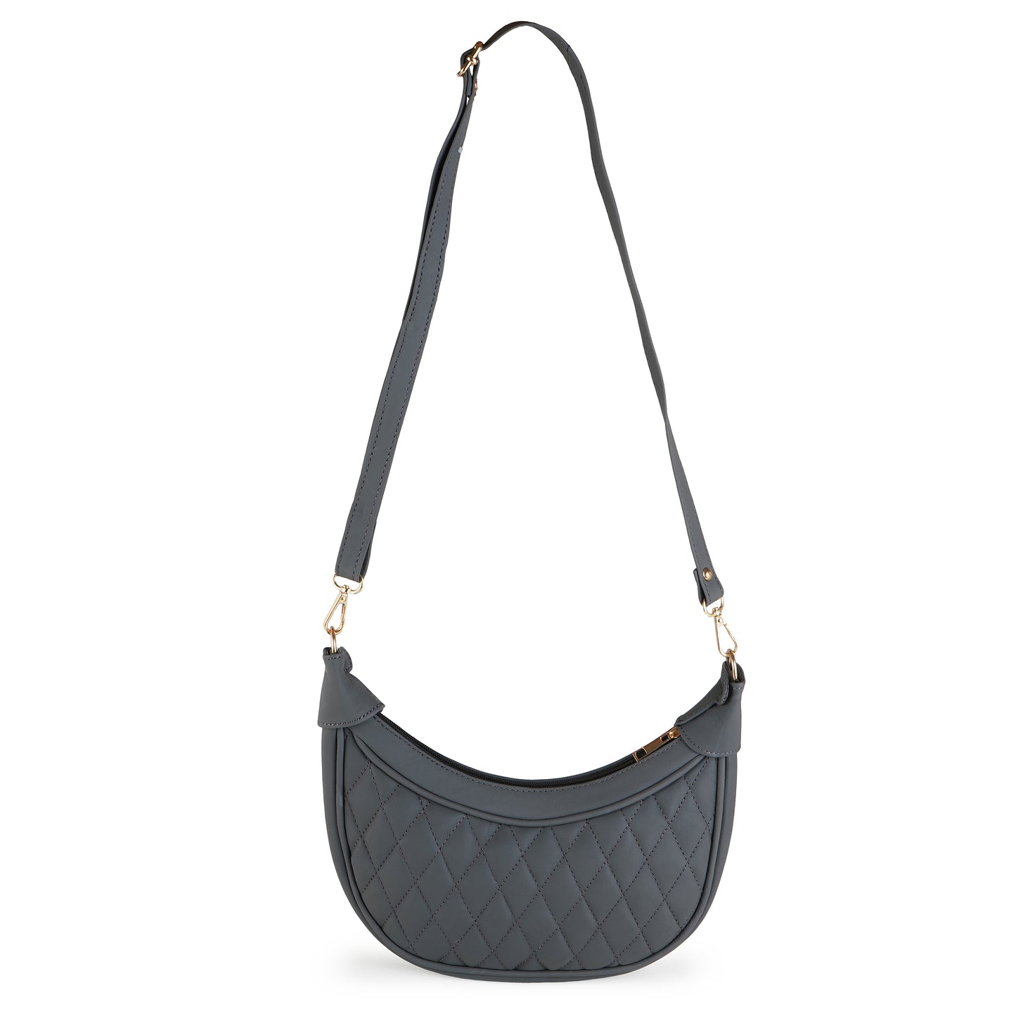 ARDAN Luxury Leather Quilted Handbag/Sling Bag/Moon Bag for Girls/Women/Ladies AL300A