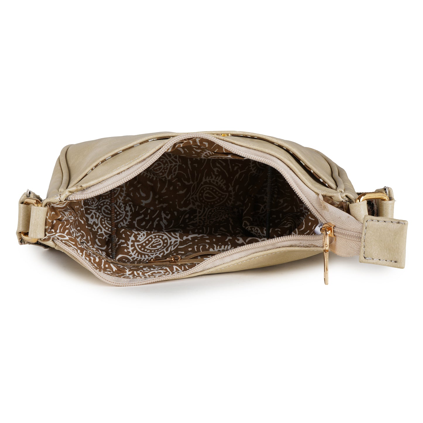ARDAN Beige Crossbody Sling Bag for Girls & Womens SKU54
