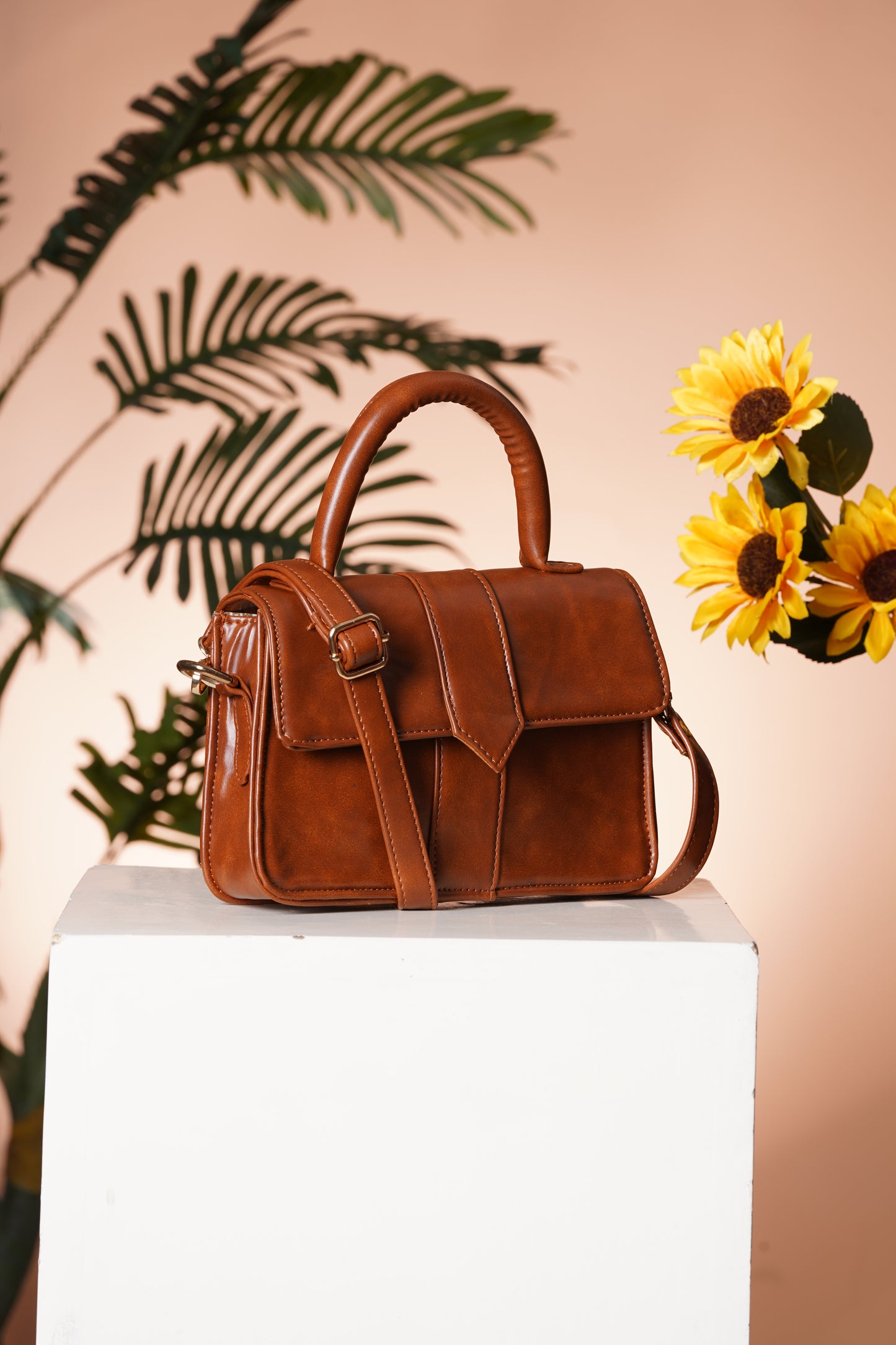 Ardan Vegan Leather Stylish & Hand Carry Chic Bag with Adjustabe Sling for Girls & Womens SKU64