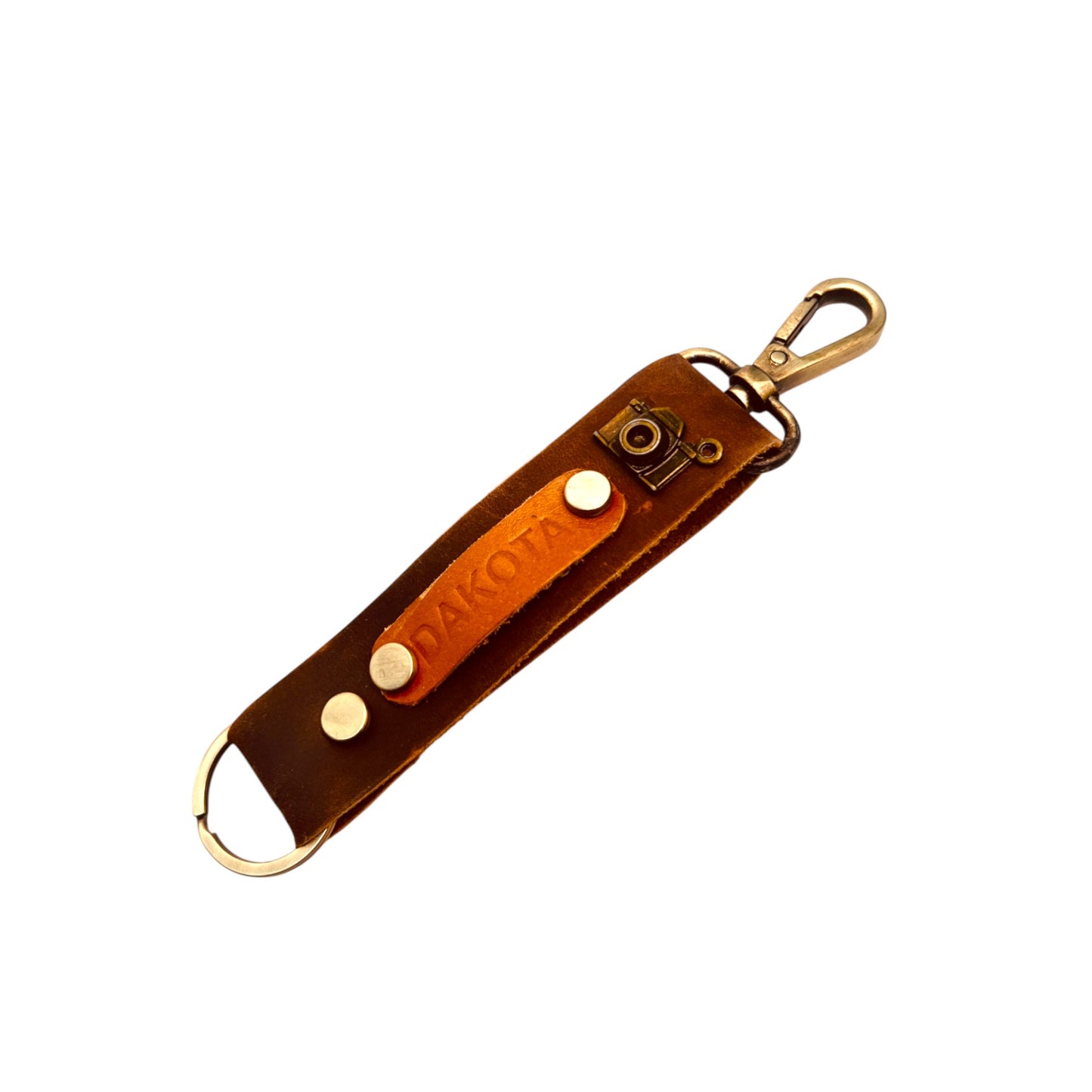 Ardan Customized Leather Keychain along with Name/Charm For Gifting Purpose KYC01