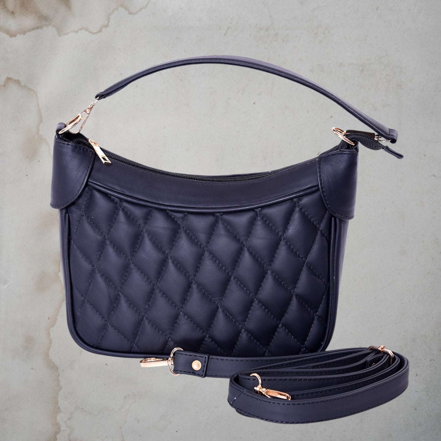 ARDAN Luxury Genuine Leather Quilted Handbag/Sling Bag for Girls/Women/Ladies AL32A