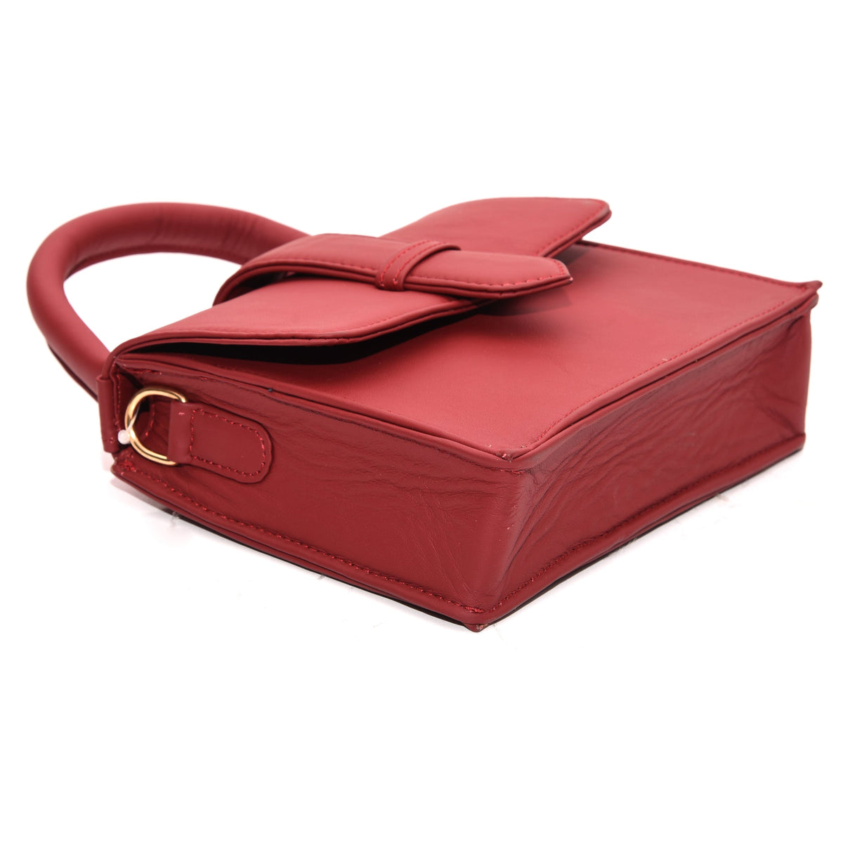 Genuine Leather Handbag/Sling Bag/Chic Bag For Girls - Red - additional product photo | Leather Villa