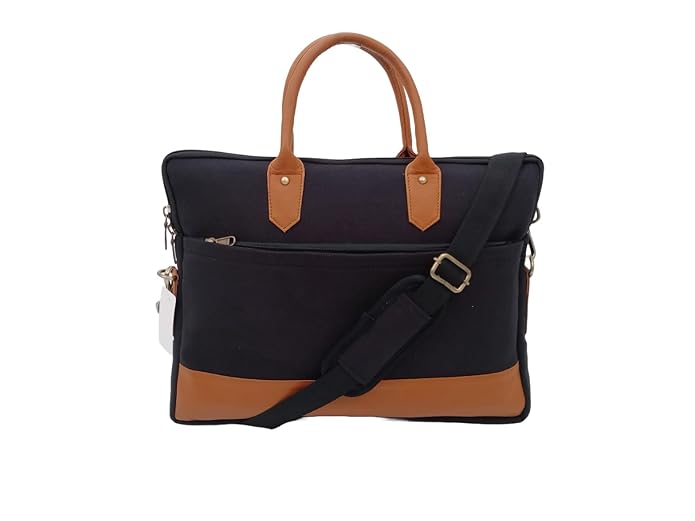 ARDAN Canvas Laptop/Office Bag for Men | Fits Upto 15.6 inch Laptop Canvas Messenger Bag | Canvas Bag with Shoulder Strap | Briefcase for Men SKU26