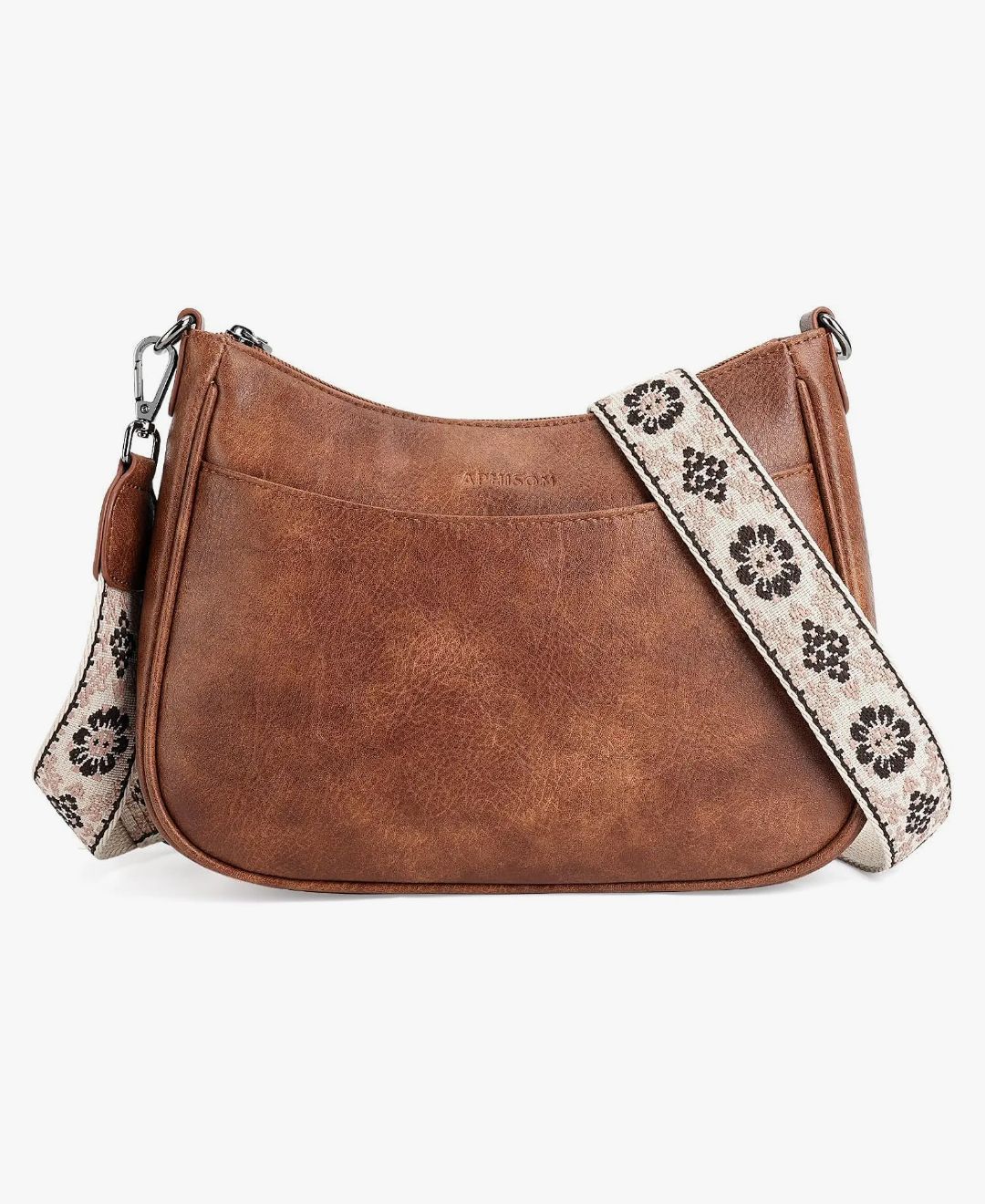 ARDAN Brown Vegan Leather Sling bag for Girls & Womens SKU01