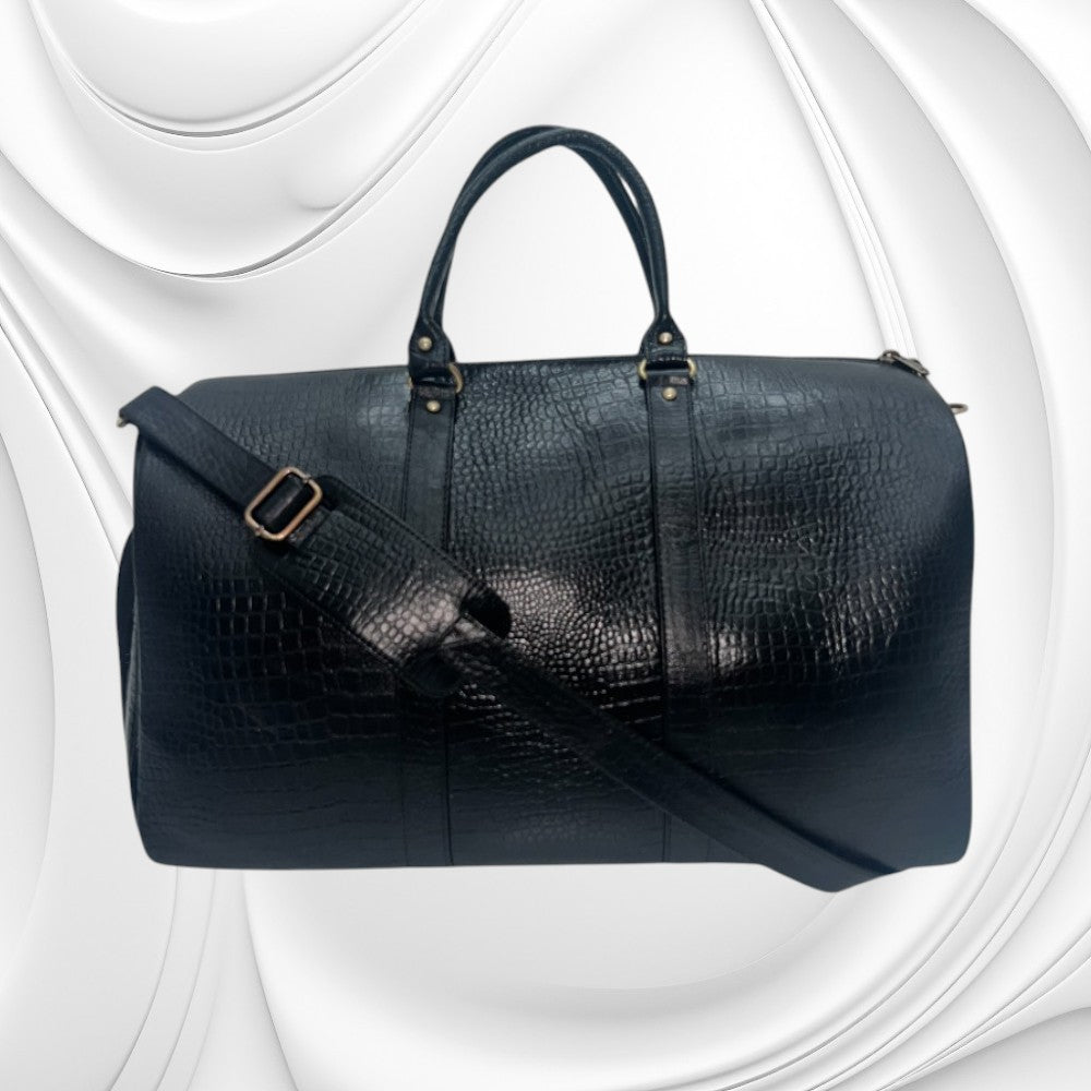Ardan Genuine Leather Duffle Bag with Shoe Compartment Large Size AL109