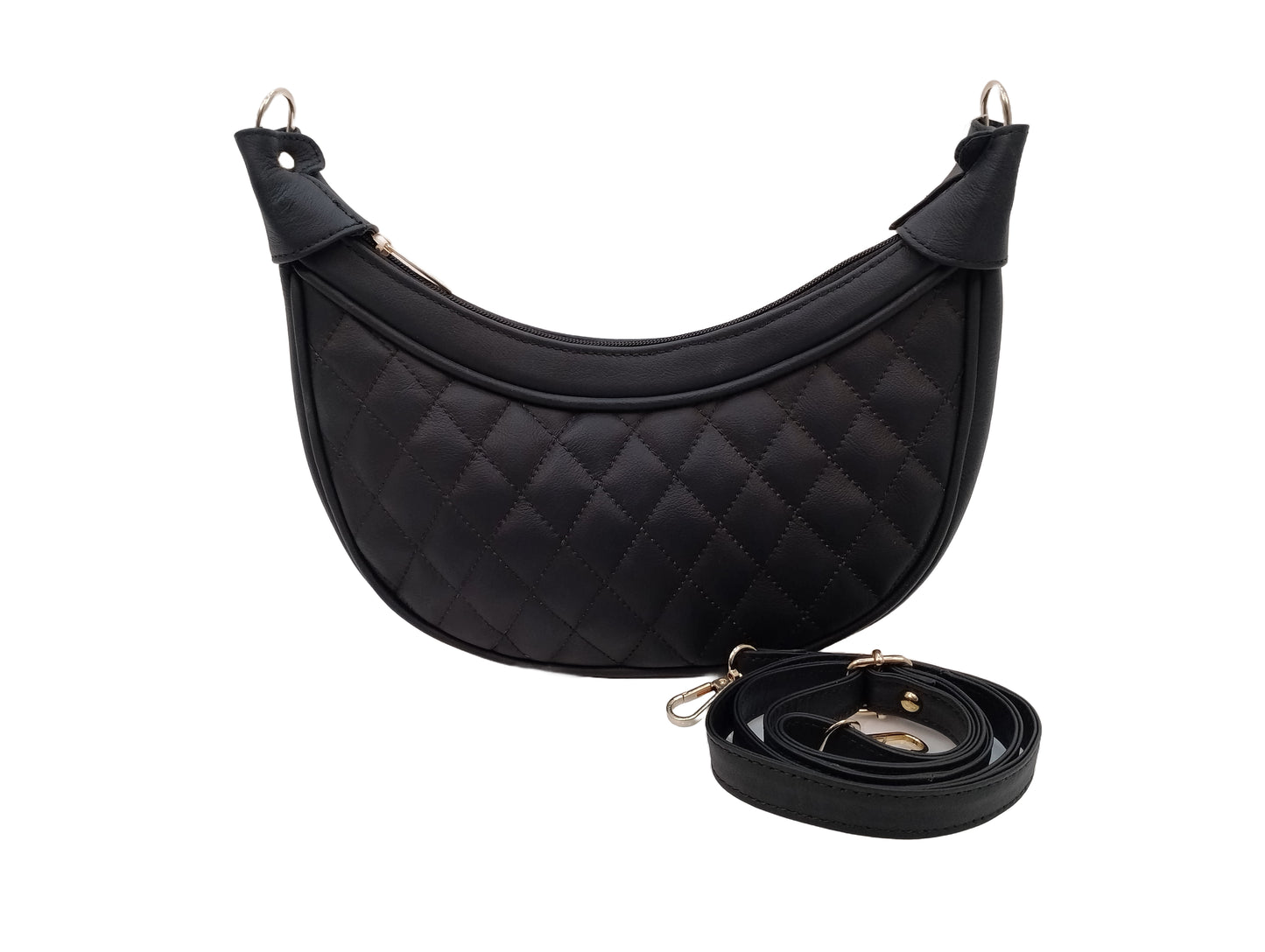 ARDAN Luxury Leather Quilted Handbag/Sling Bag/Moon bag for Girls/Women/Ladies