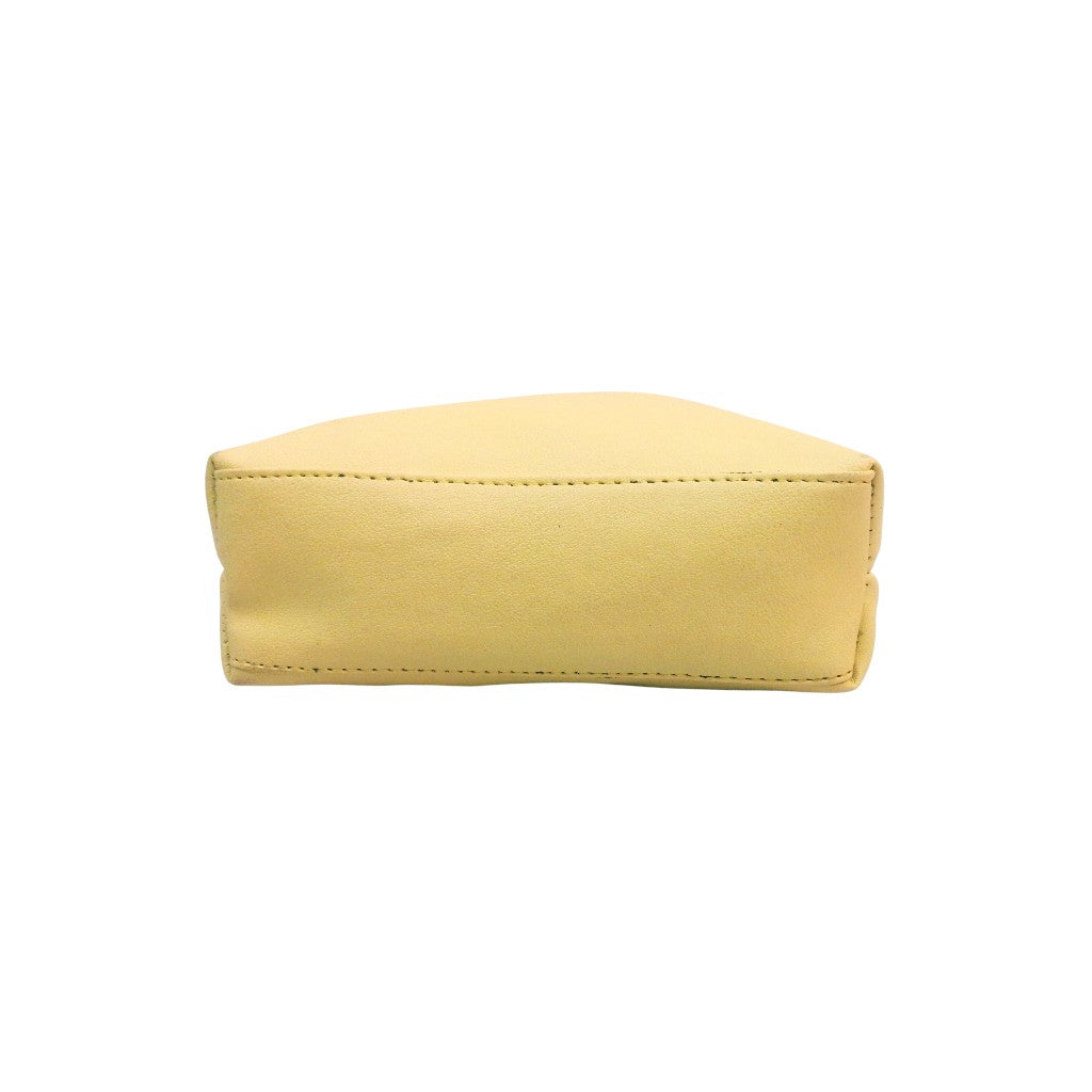Yellow Sling Bag with Detachable Belt for Girls & Women – additional product photo | Leather Villa