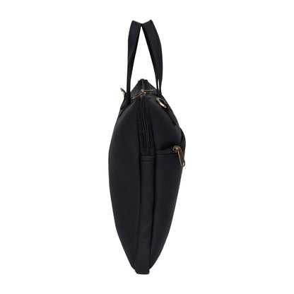 Genuine Leather 15Inch Laptop Sleeve Bag Sleek Design Office Bag – Black – Leather Laptop Bag – additional product photo | Leather Villa