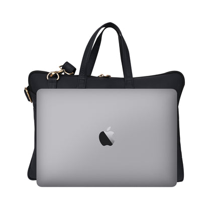 Genuine Leather 15Inch Laptop Sleeve Bag Sleek Design Office Bag – Black – Leather Laptop Bag – additional product photo | Leather Villa