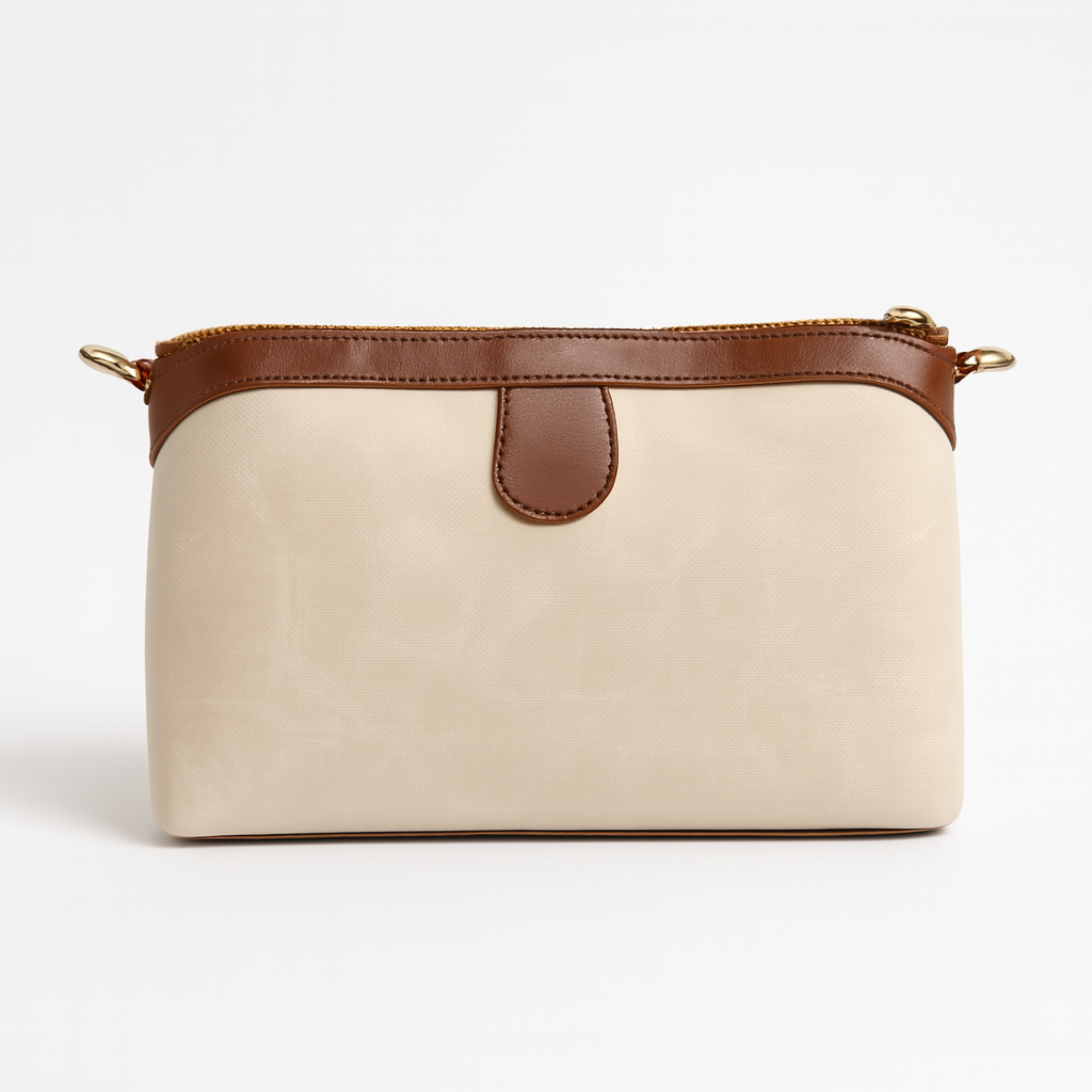 Ardan Beige Sling Bag Crossbody Double Color Bag for Girls & Women – Women's HandBag/Sling Bag – additional product photo | Leather Villa
