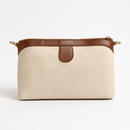 Ardan Beige Sling Bag Crossbody Double Color Bag for Girls & Women – Women's HandBag/Sling Bag – additional product photo | Leather Villa