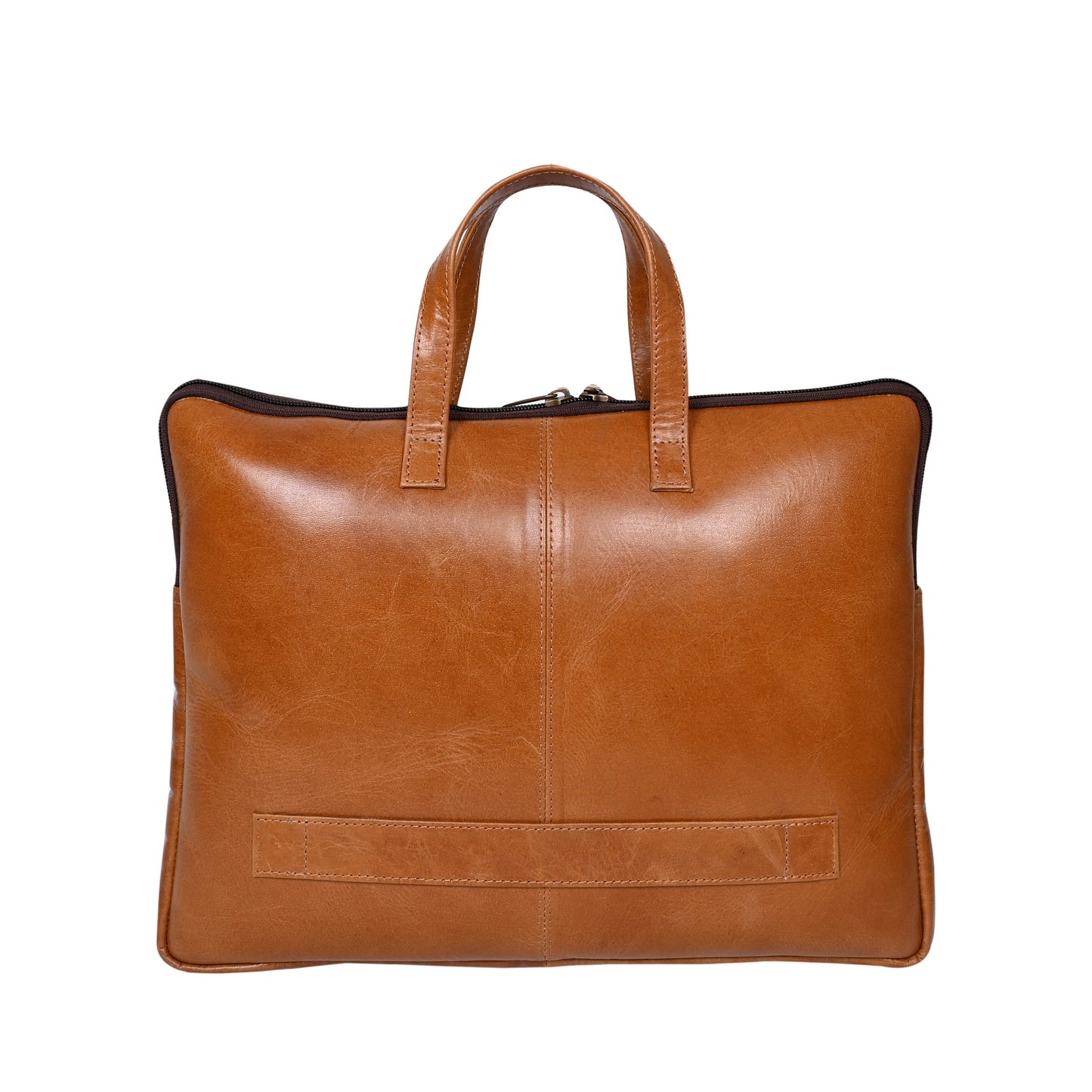 Genuine Leather 15Inch Laptop Sleeve Sleek Design Bag – Brown – Leather Laptop Bag – additional product photo | Leather Villa
