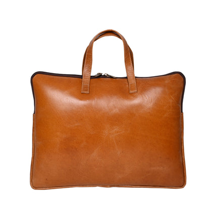 Genuine Leather 15Inch Laptop Sleeve Sleek Design Bag – Brown – Leather Laptop Bag – additional product photo | Leather Villa