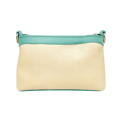 Ardan Jade Green Sling Bag Crossbody Double Color Bag for Girls & Women – additional product photo | Leather Villa