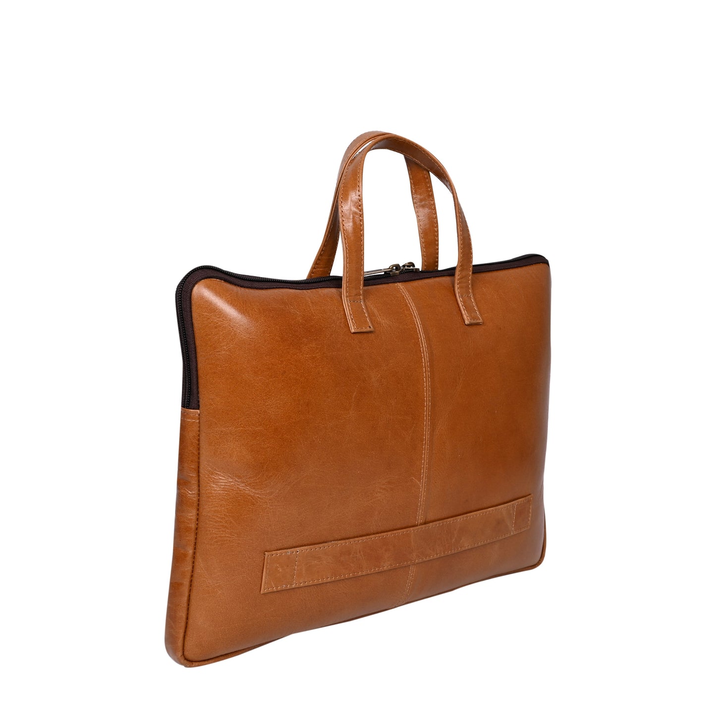 Genuine Leather 15Inch Laptop Sleeve Sleek Design Bag – Brown – Leather Laptop Bag – additional product photo | Leather Villa