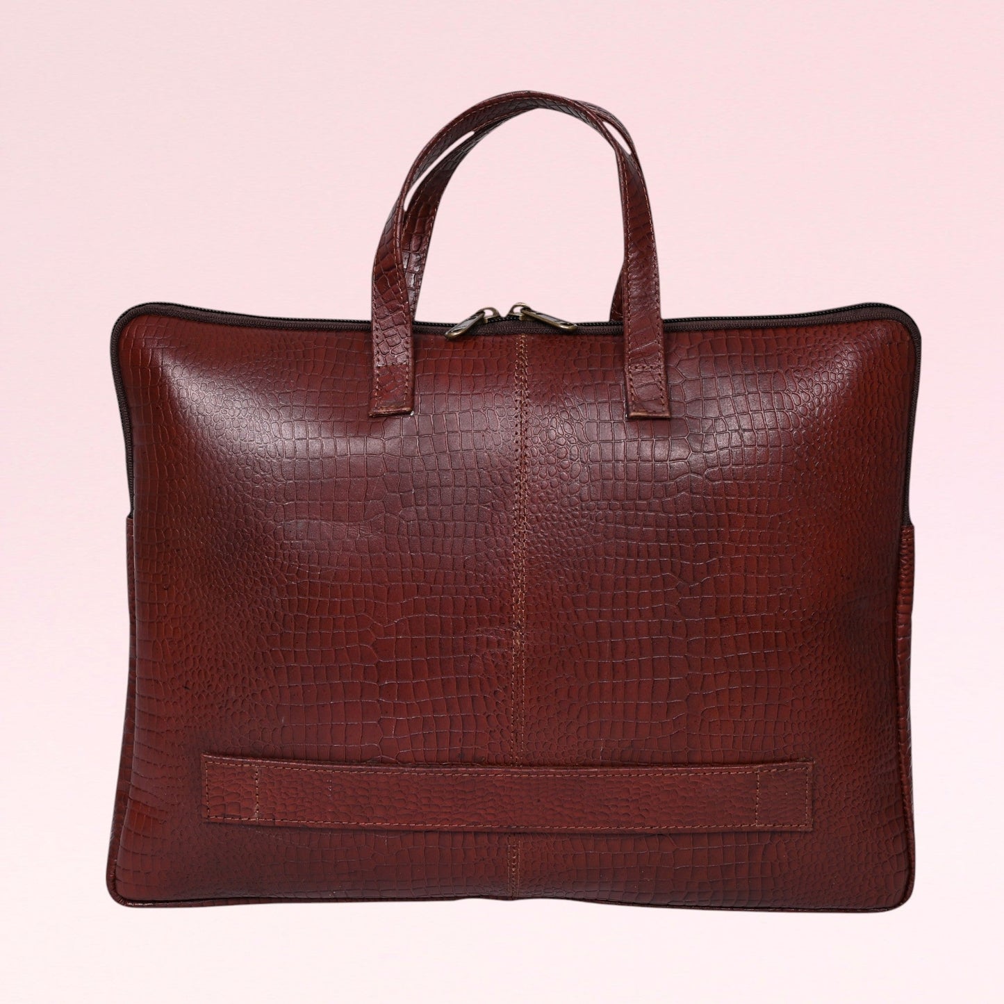 Genuine Leather 15Inch Laptop Sleeve Sleek Design Bag – Maroon – Leather Laptop Bag | Leather Villa