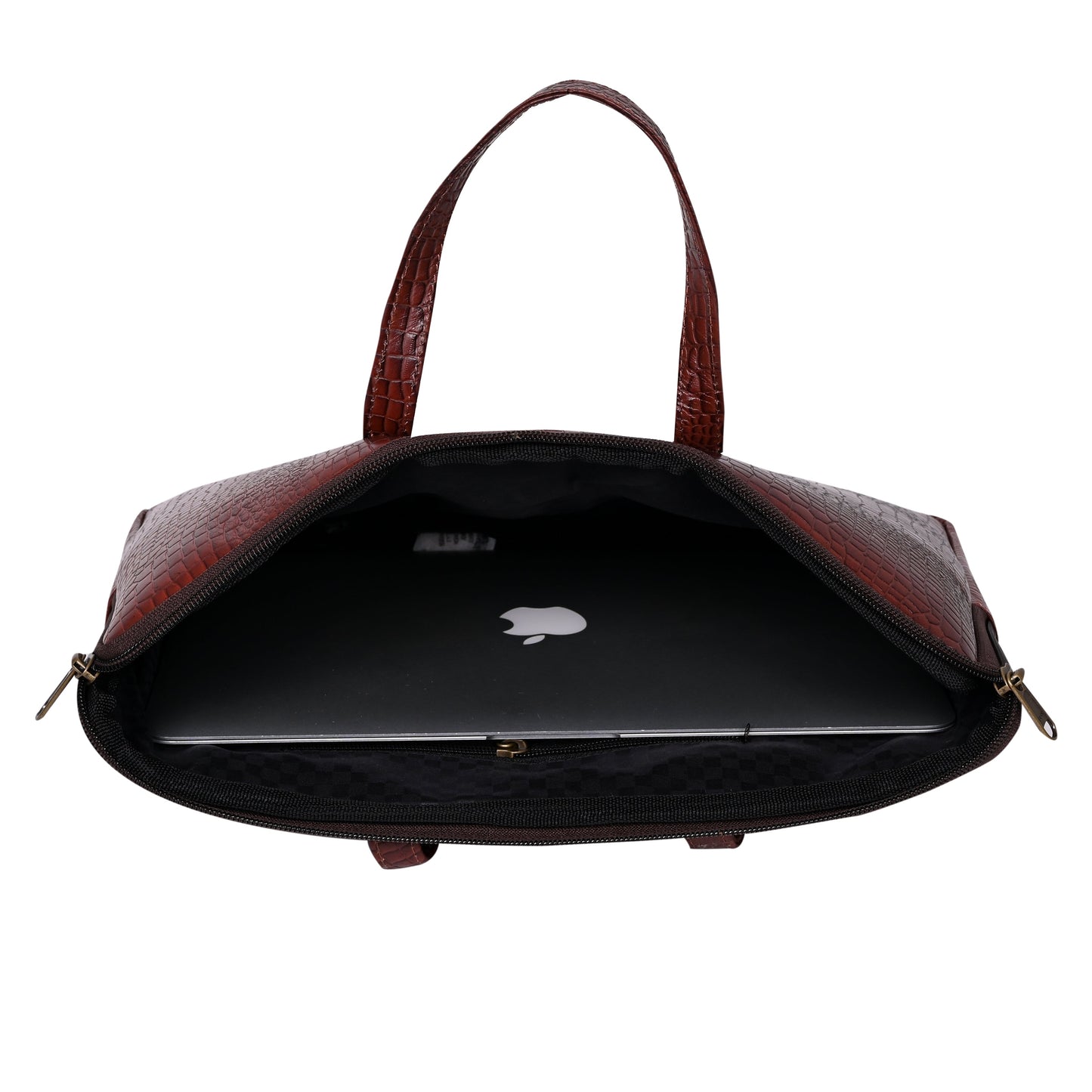 Genuine Leather 15Inch Laptop Sleeve Sleek Design Bag – Maroon – Leather Laptop Bag – additional product photo | Leather Villa