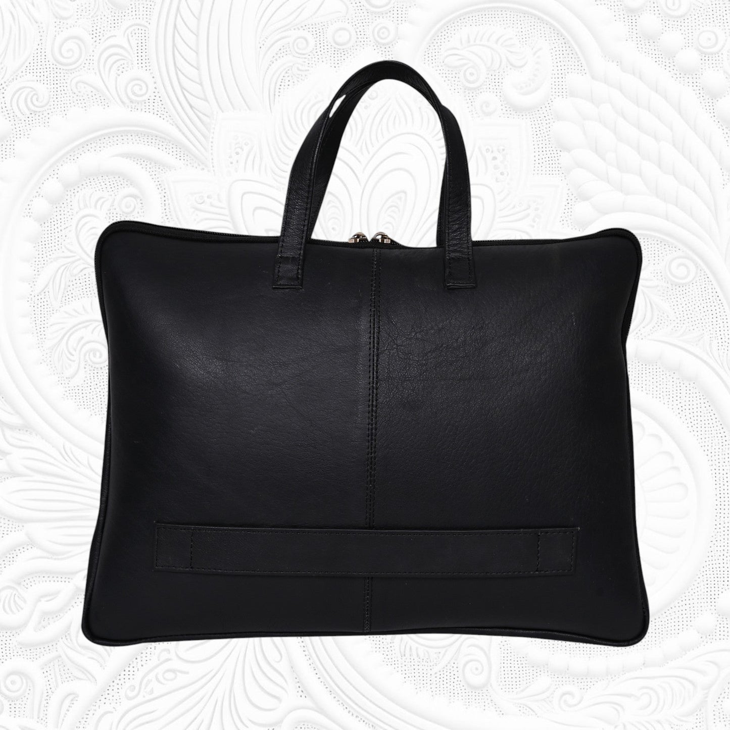 Genuine Leather 15Inch Laptop Sleeve Sleek Design Bag – Black – Leather Laptop Bag | Leather Villa