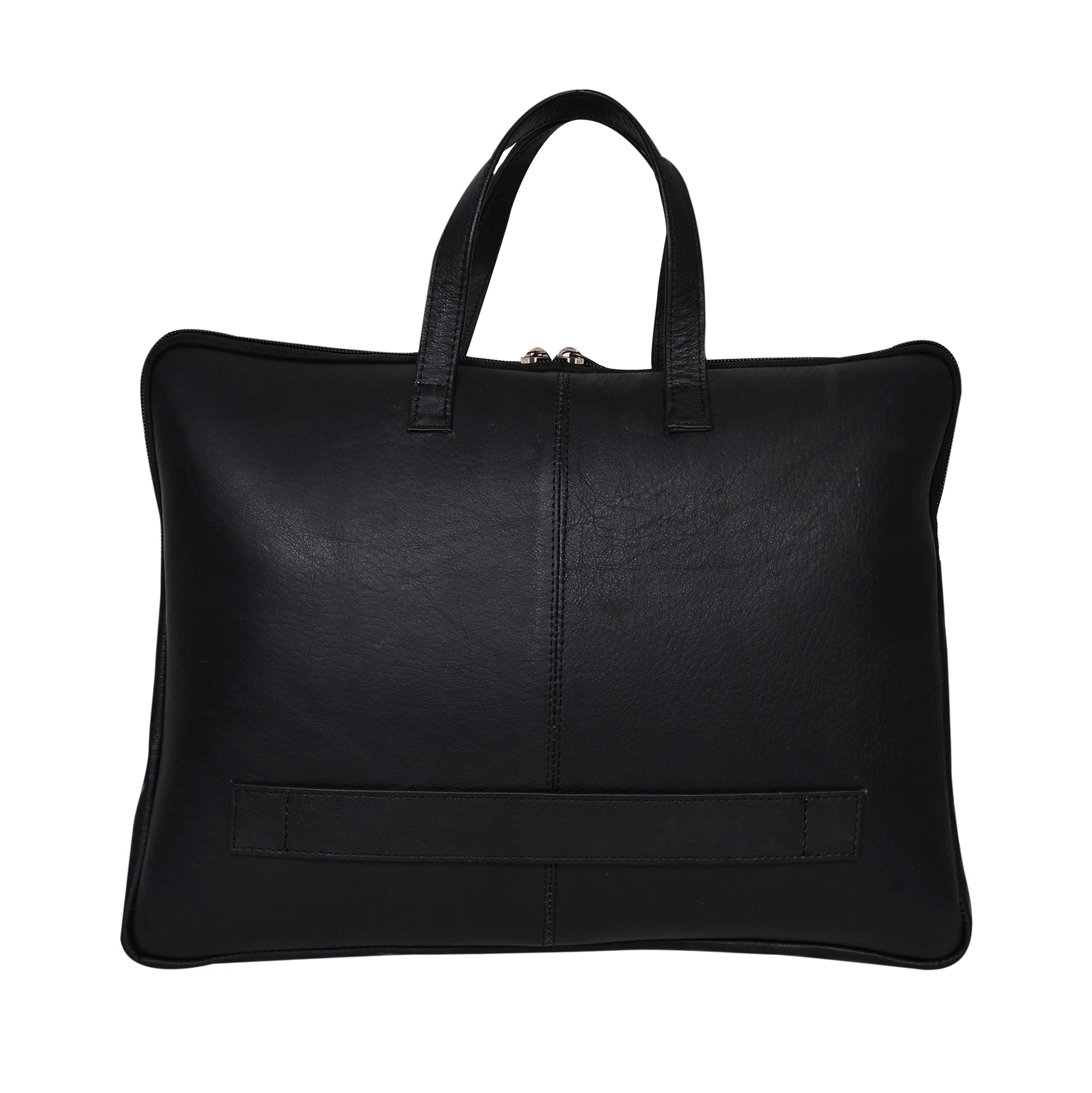 Genuine Leather 15Inch Laptop Sleeve Sleek Design Bag – Black – Leather Laptop Bag – additional product photo | Leather Villa