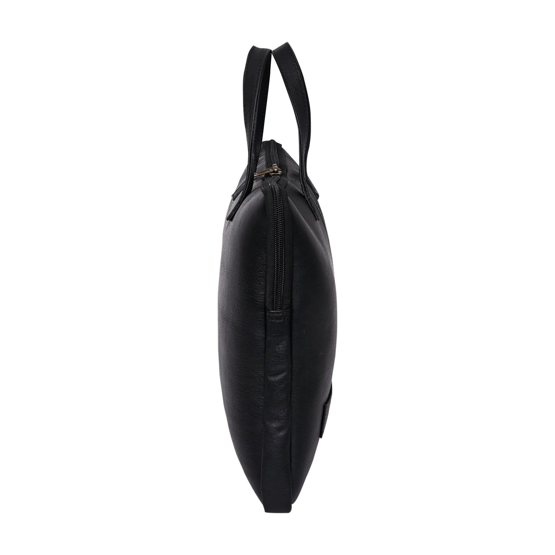 Genuine Leather 15Inch Laptop Sleeve Sleek Design Bag – Black – Leather Laptop Bag – additional product photo | Leather Villa