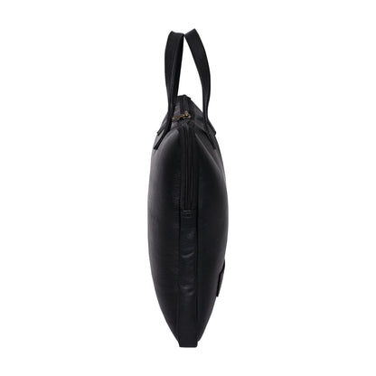 Genuine Leather 15Inch Laptop Sleeve Sleek Design Bag – Black – Leather Laptop Bag – additional product photo | Leather Villa