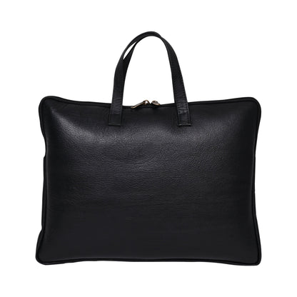 Genuine Leather 15Inch Laptop Sleeve Sleek Design Bag – Black – Leather Laptop Bag – additional product photo | Leather Villa