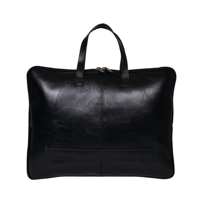 Genuine Leather 15Inch Laptop Sleeve Sleek Design Bag – Charcoal – Leather Laptop Bag – additional product photo | Leather Villa