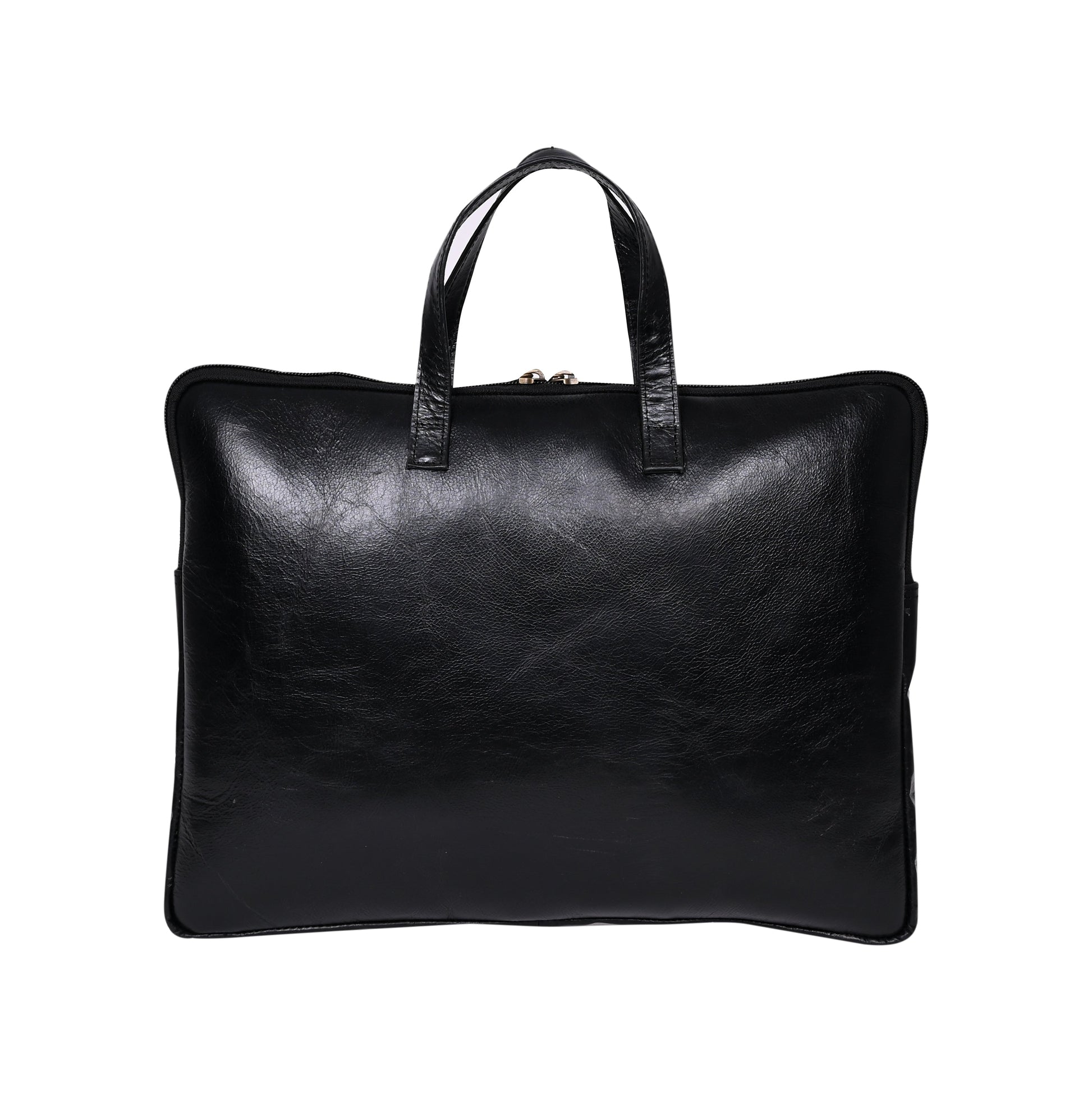 Genuine Leather 15Inch Laptop Sleeve Sleek Design Bag – Charcoal – Leather Laptop Bag – additional product photo | Leather Villa