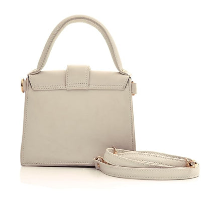 Genuine Leather Handbag/Sling Bag/Chic Bag For Girls - White - additional product photo | Leather Villa