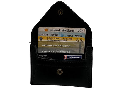 ARDAN Genuine Leather Card Holder for Men/ATM Card Wallet in Black