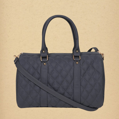 ARDAN Luxury Genuine Leather Large Quilted Handbag/Sling Bag for Girls/Women/Ladies Grey Color AL30C