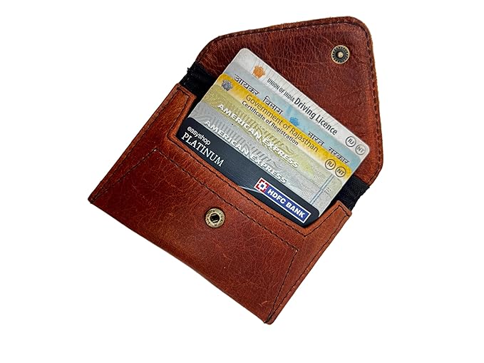 ARDAN Genuine Leather Card Holder for Men - Slim Leather Credit/ATM Card Wallet