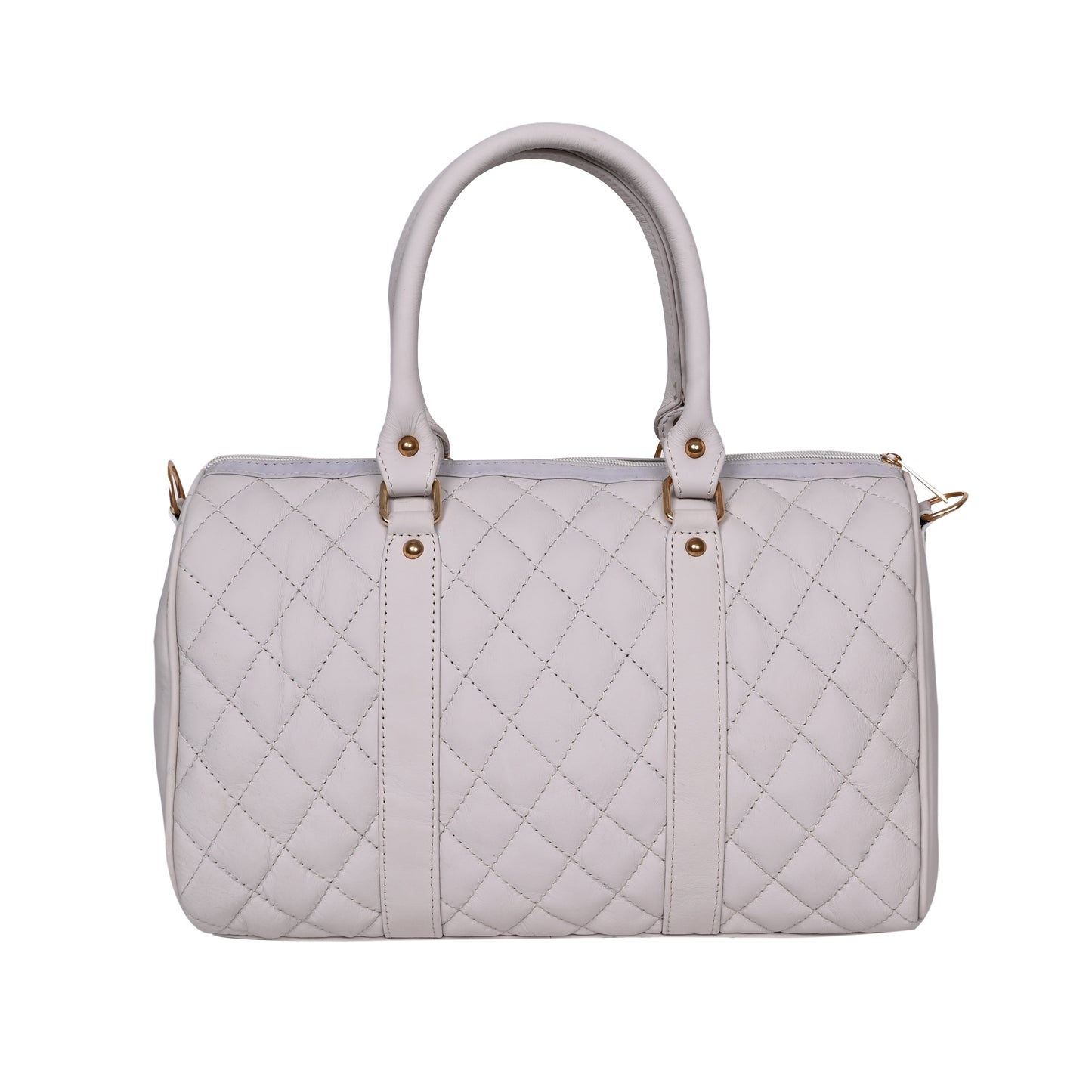 ARDAN Luxury Genuine Leather Large Quilted Handbag/Sling Bag for Girls/Women/Ladies White color AL30B