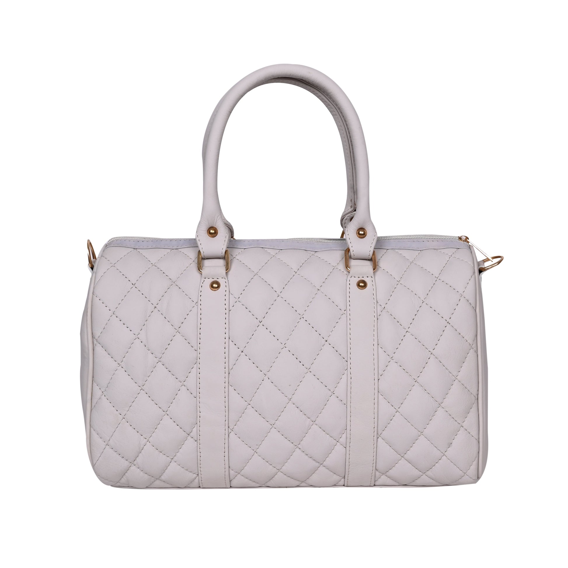 Luxury Genuine Leather Large Quilted Handbag/Sling Bag for Girls/Women/Ladies – White – Women's HandBag/Sling Bag – additional product photo | Leather Villa