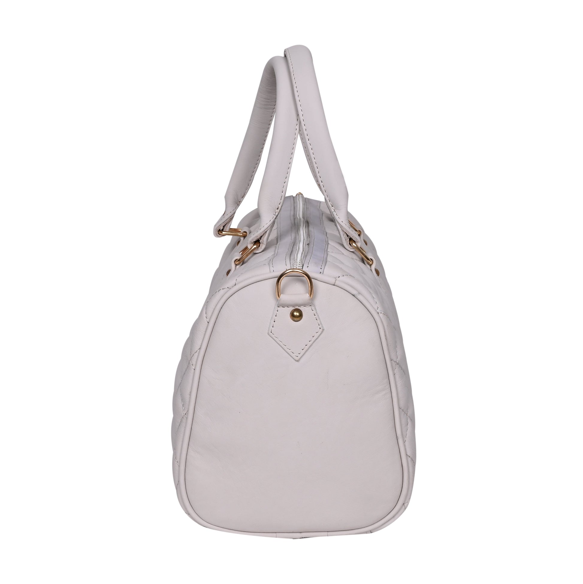 Luxury Genuine Leather Large Quilted Handbag/Sling Bag for Girls/Women/Ladies – White – Women's HandBag/Sling Bag – additional product photo | Leather Villa