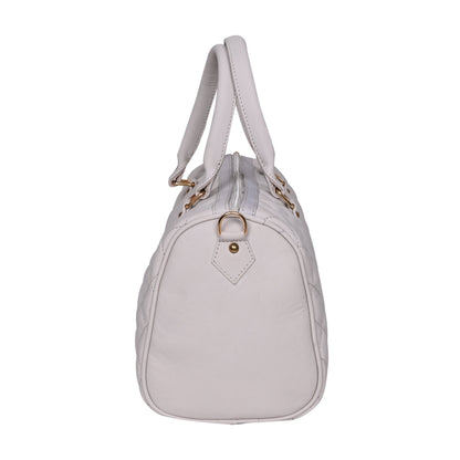 Luxury Genuine Leather Large Quilted Handbag/Sling Bag for Girls/Women/Ladies – White – Women's HandBag/Sling Bag – additional product photo | Leather Villa