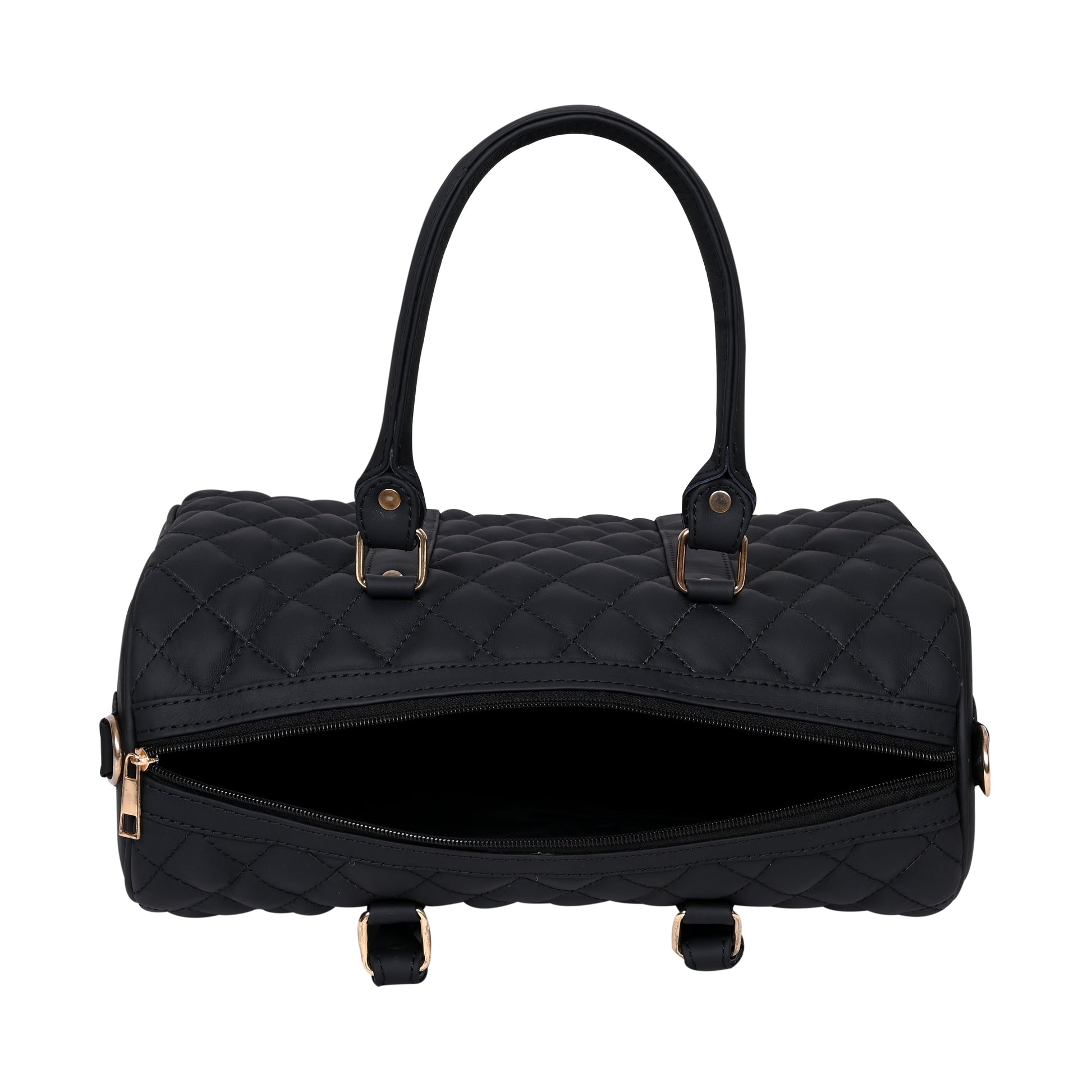 Luxury Genuine Leather Large Quilted Handbag/Sling Bag for Girls/Women/Ladies – Black – Women's HandBag/Sling Bag – additional product photo | Leather Villa