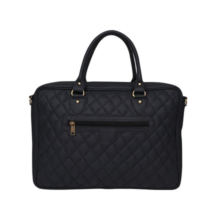 ARDAN Luxury Genuine Leather Quilted 15.6Inches Laptop Bag/Office Bag/Messenger Bag LV10A