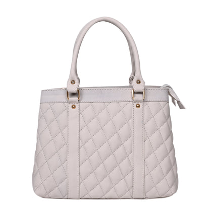 Luxury Genuine Leather Large Quilted Handbag/Sling Bag for Girls/Women/Ladies – Ivory – Women's HandBag/Sling Bag – additional product photo | Leather Villa