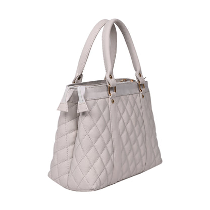 ARDAN Luxury Genuine Leather Large Quilted Handbag/Sling Bag for Girls/Women/Ladies ivory Color AL31C